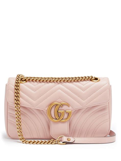 gucci marmont pink leather|gucci marmont bag small size.